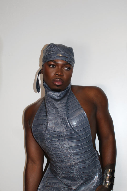 "Croc" Tank/Headwrap 2p